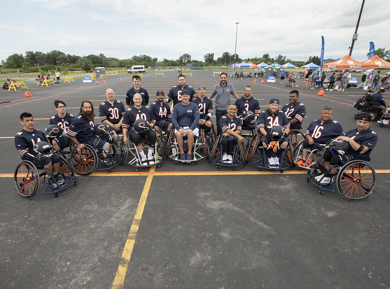 Wheelchair football team photo